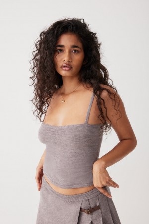 Frankies Bikinis Carmen Lightweight Knit Tank Koyu | 534769LAF