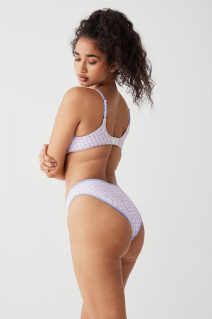 Frankies Bikinis Catalina Full Coverage Bikini Bottom Pembe | 431068PMJ