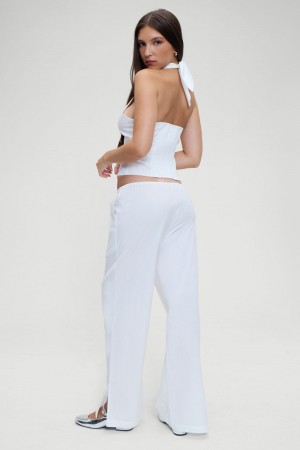 Frankies Bikinis Daisy Low Rise Pant Beyaz | 416827EIK