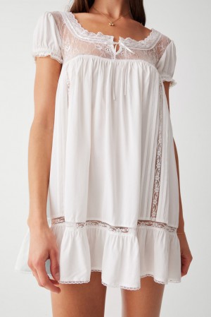 Frankies Bikinis Harmony Mini Dress Beyaz | 618730IGD