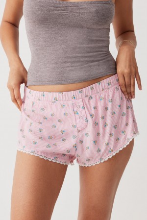 Frankies Bikinis Tinsley Mini Boxer Short Sweetheart Stripe | 680724IDH