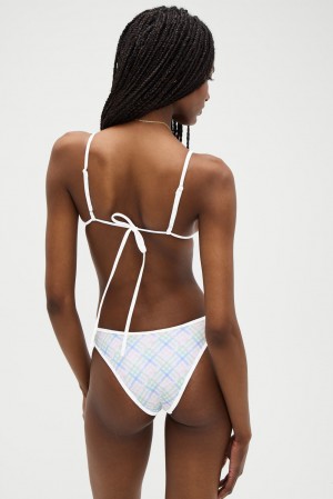 Frankies Bikinis x DJERF AVENUE Dove Classic Bikini Bottom Cottage Meadow | 913407UMF