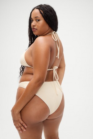 Frankies Bikinis x DJERF AVENUE Dove Classic Bikini Bottom Sand Castle | 526478KJM